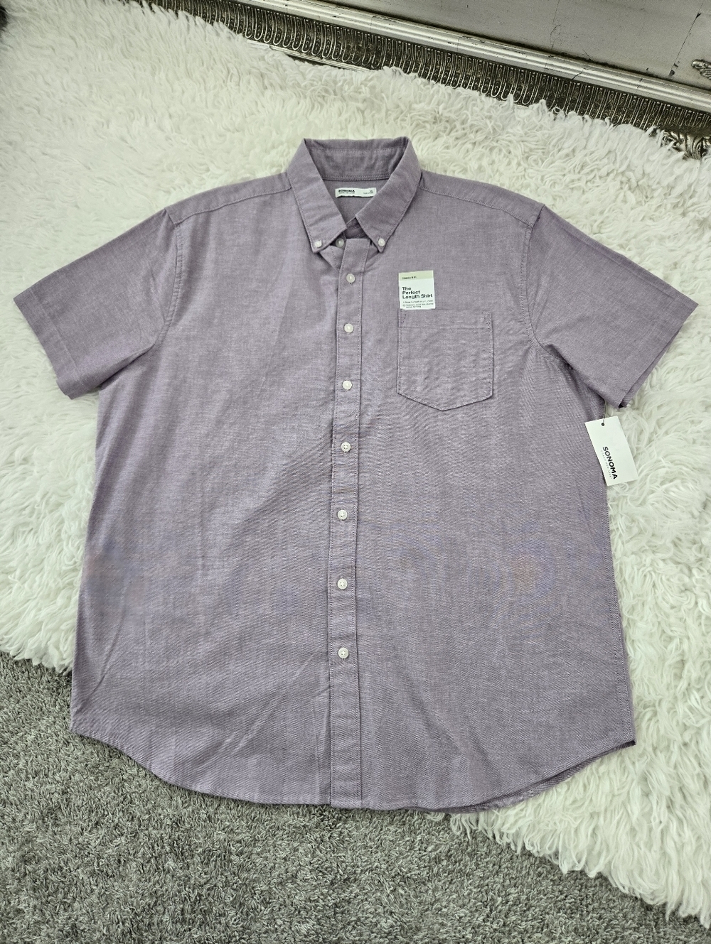 Sonoma Standard fit The Perfect Length Shirt. Size XL. New.